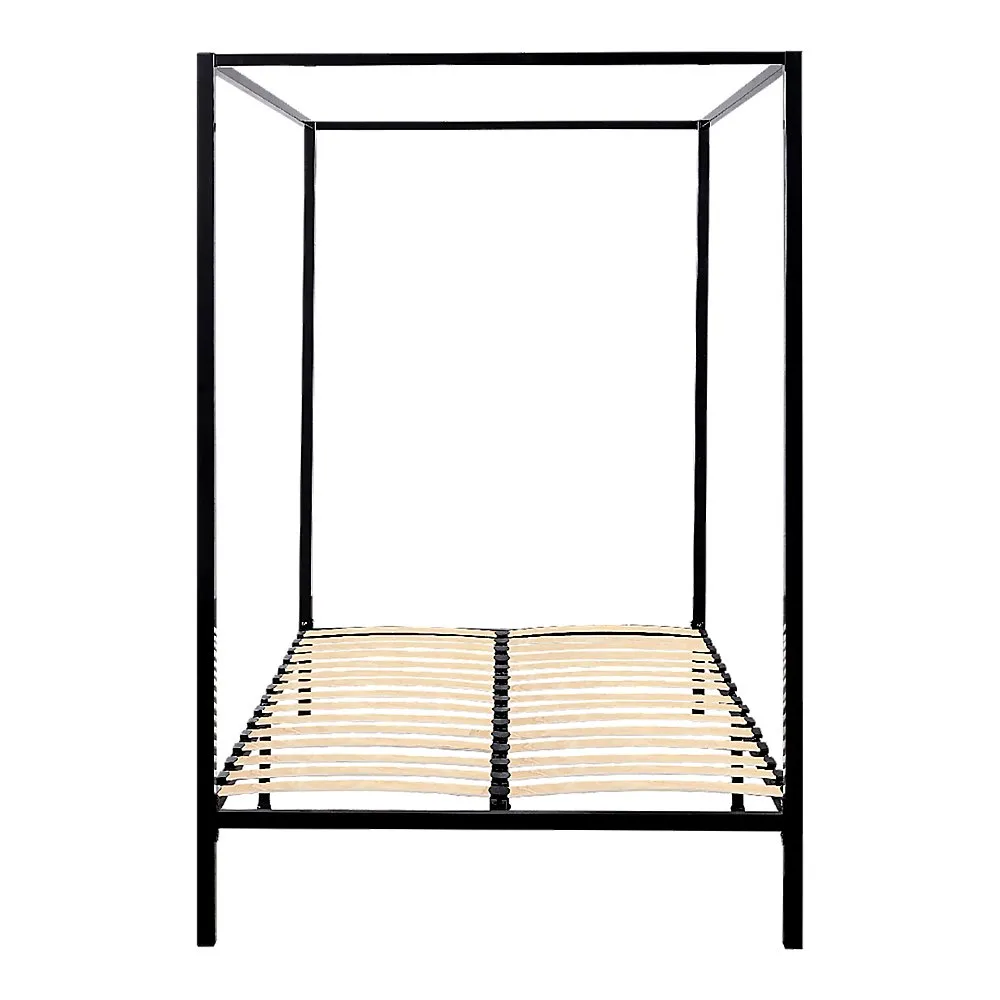 4 Poster Queen Bed Frame Black