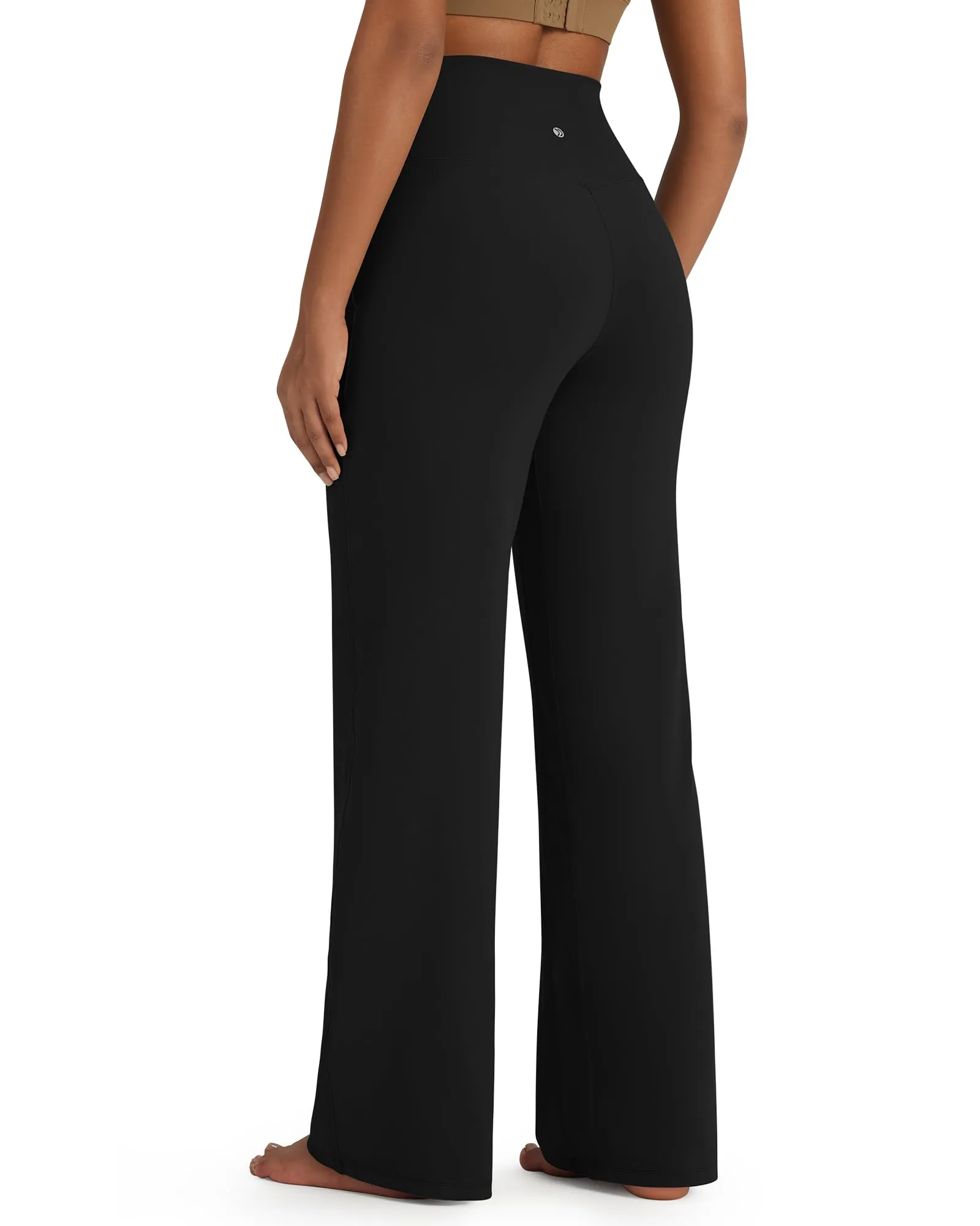 BareFeel Wide Leg High-Waisted Dressy Pants