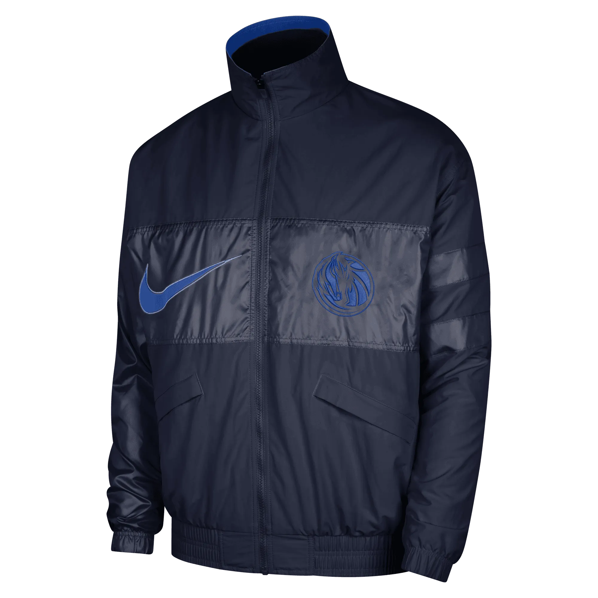 DALLAS MAVERICKS NIKE COURTSIDE LIGHTWEIGHT NAVY JACKET