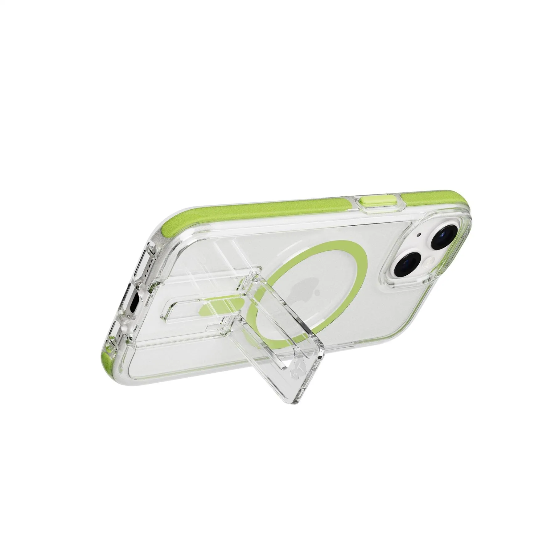 EvoCrystal Kick - Apple iPhone 15 Case MagSafe® Compatible - Lime