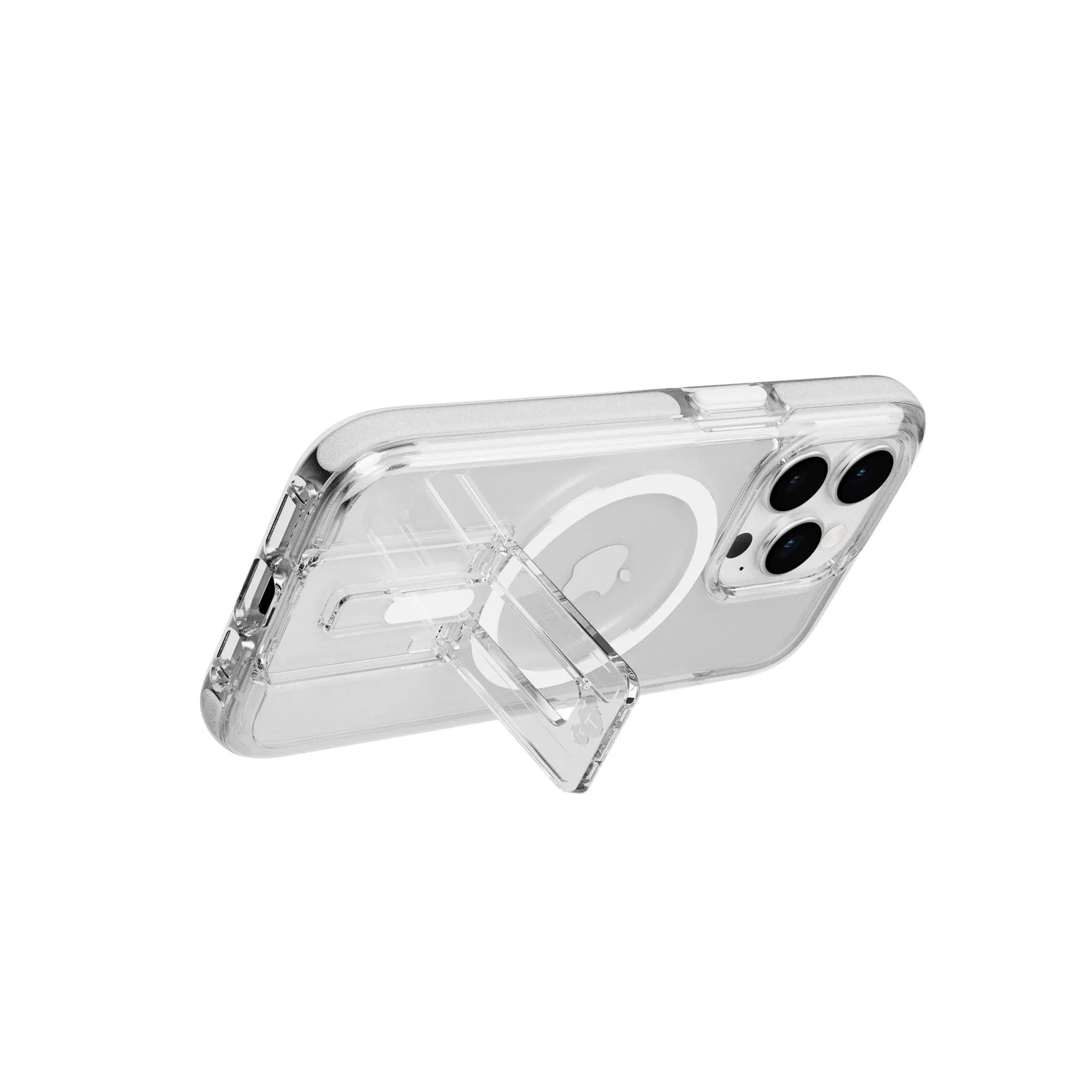 EvoCrystal Kick - Apple iPhone 15 Pro Case MagSafe® Compatible - White