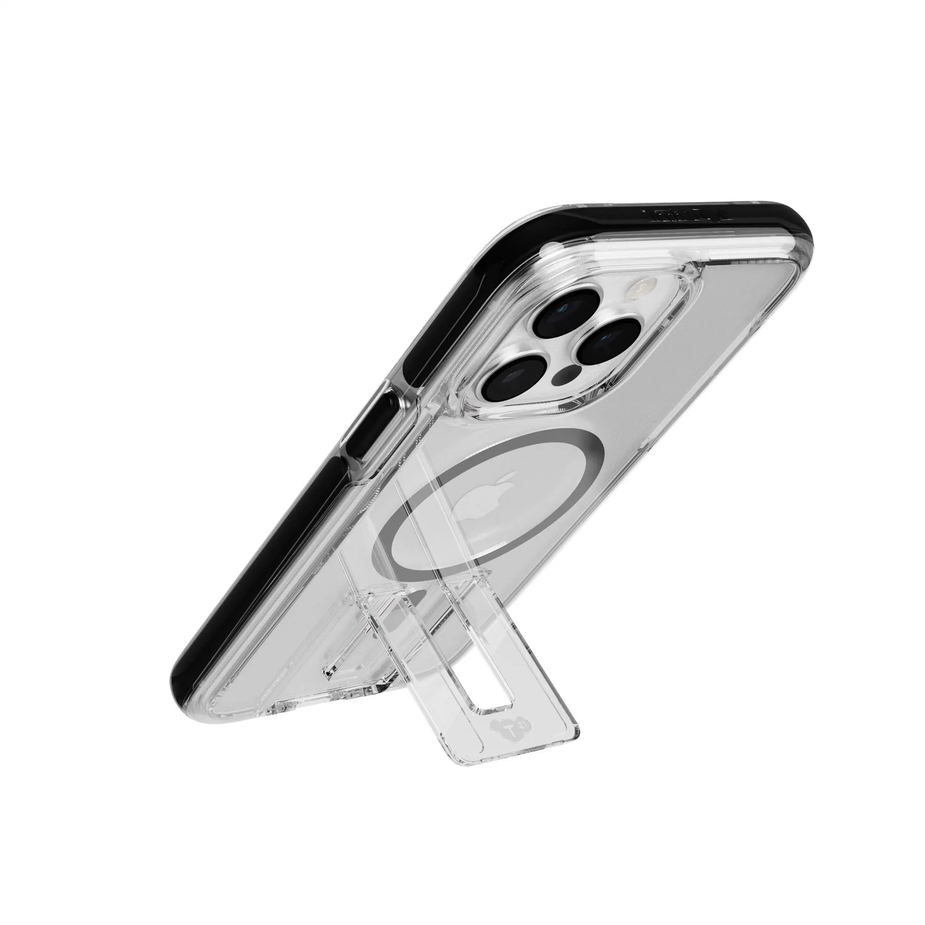 EvoCrystal Kick - Apple iPhone 15 Pro Max Case MagSafe® Compatible - Clear Black