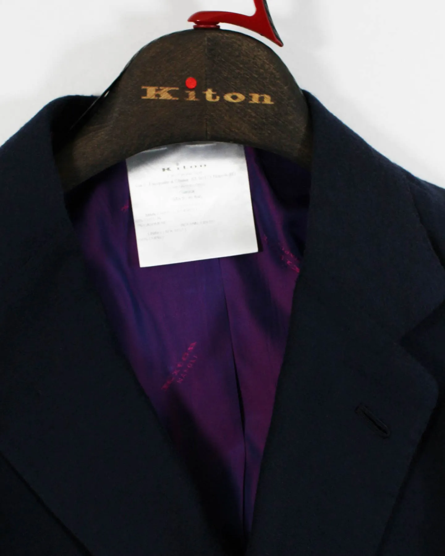 Kiton Sport Coat Navy Men Blazer EUR 52 - US 42 R Cashmere Cotton SALE