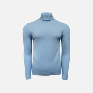 Lavane' 501T Turtleneck Pullover Sky Blue