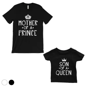 Queen Of Prince Matching Shirts Black For First Mother's Day Gift