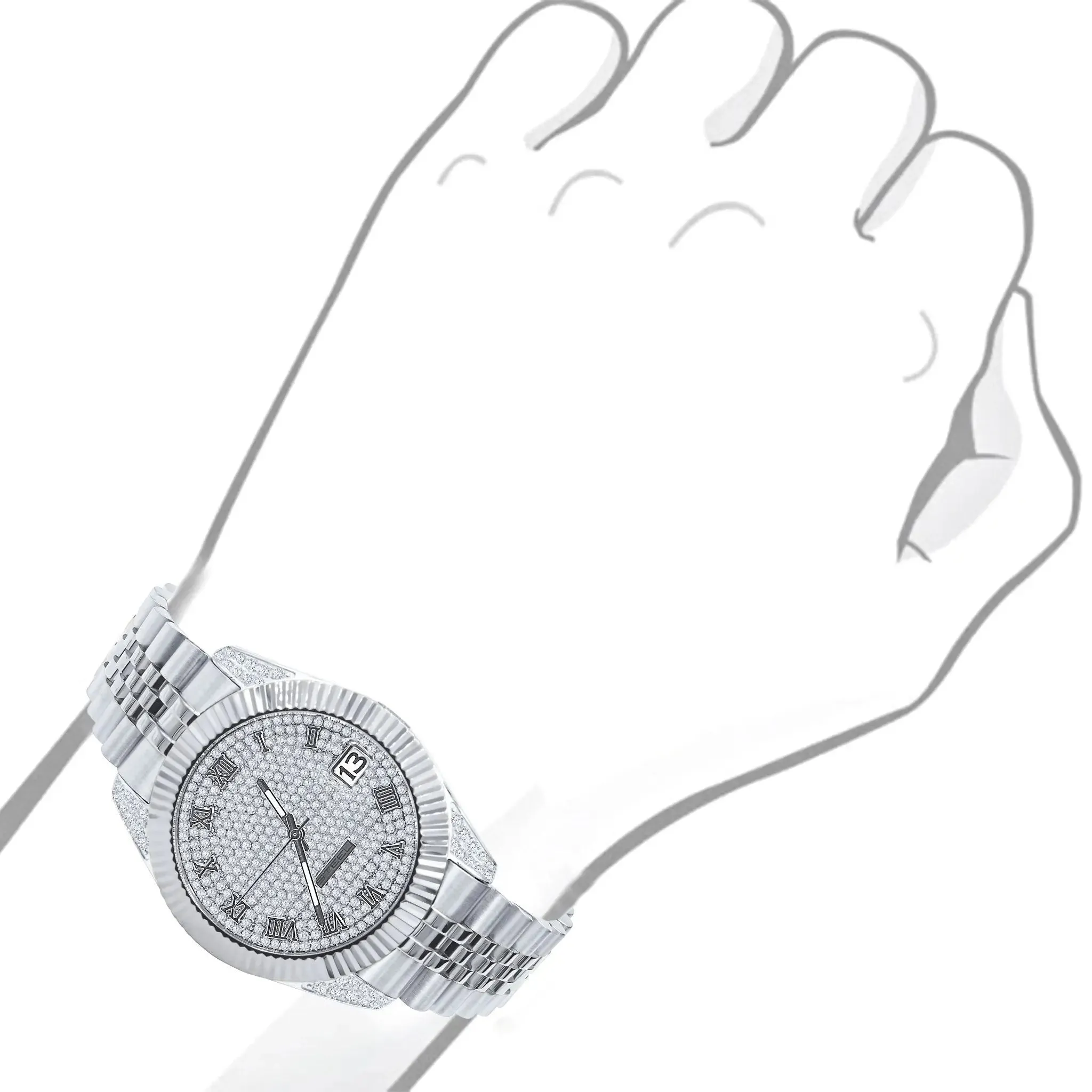 Radiant Steel Elegance Timepiece I 530571