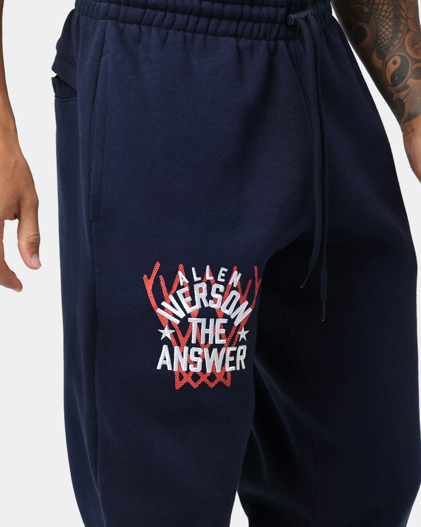 Reebok Iverson Basketball Fleece Pants Vector Navy