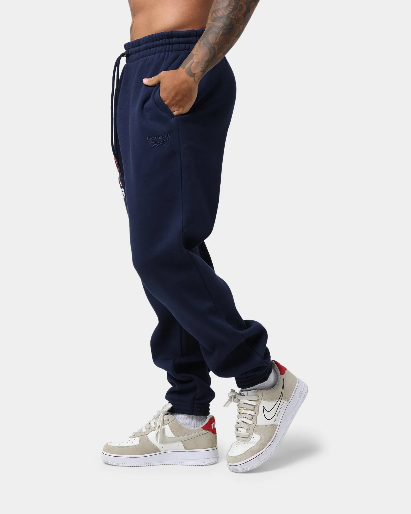 Reebok Iverson Basketball Fleece Pants Vector Navy