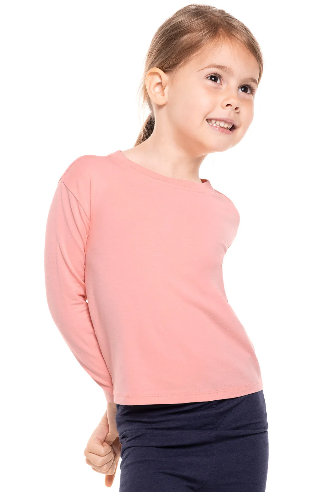 Toddler Coco Plum Everyday Long Sleeve T-Shirt | Peachy Pink