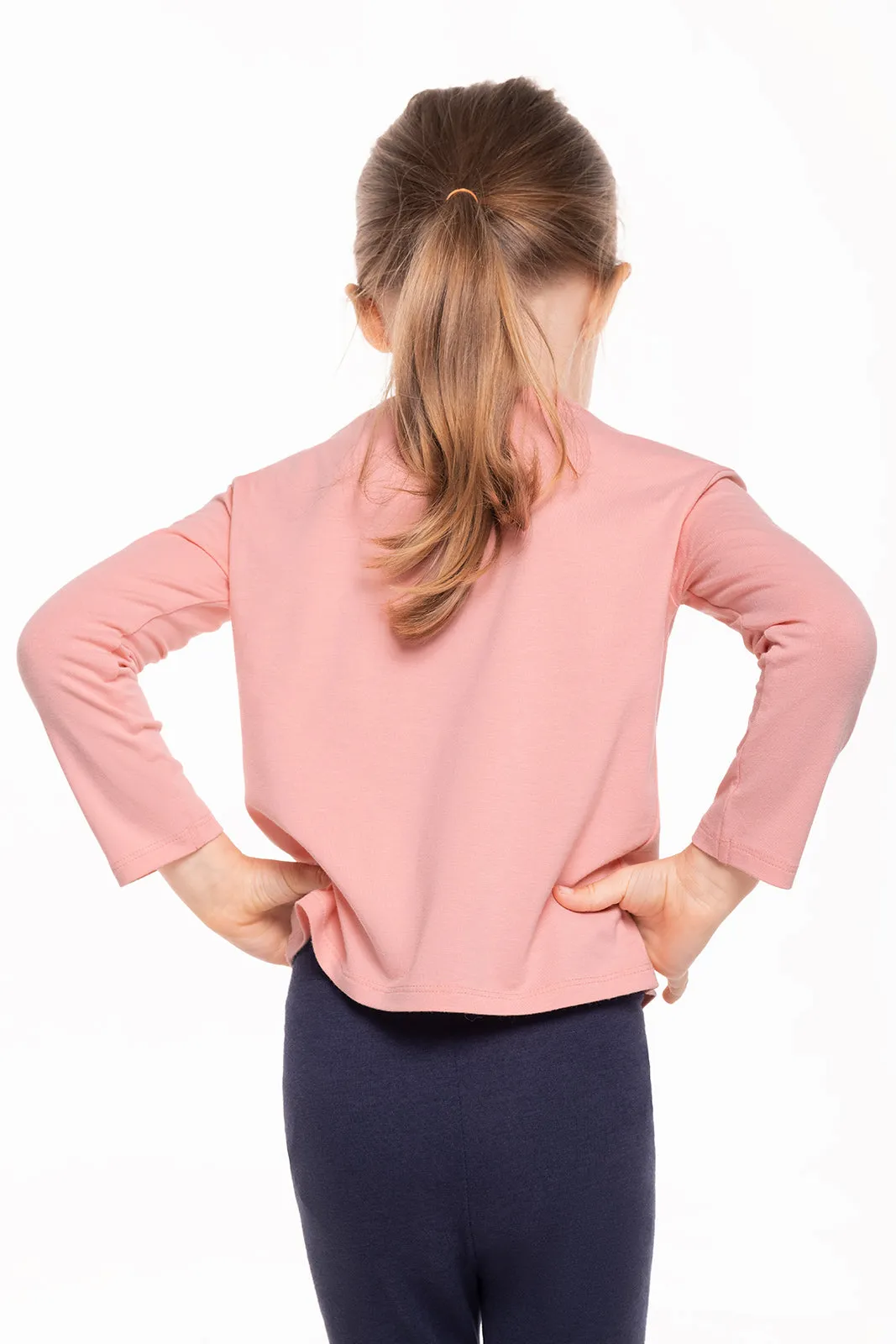 Toddler Coco Plum Everyday Long Sleeve T-Shirt | Peachy Pink