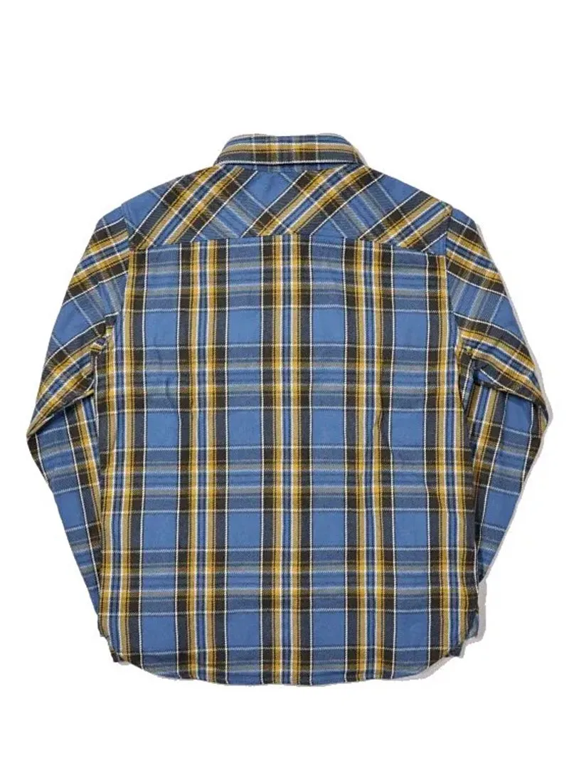 UES Clothing 502352 Heavy Flannel Shirt Blue