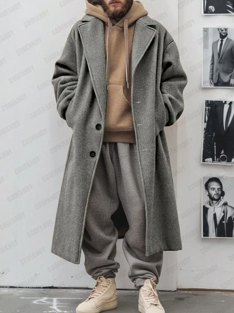 Utility Comfy Lined Tweed Coat